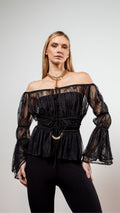 Blusa Bata Sarah Preto