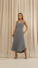 Vestido Midi Elise Indigo