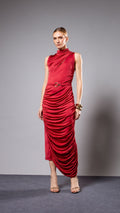 Vestido Midi Beca Red