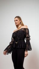 Blusa Bata Sarah Preto