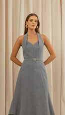 Vestido Midi Elise Indigo