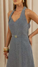 Vestido Midi Elise Indigo
