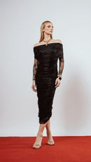 Vestido Midi Sarah Preto