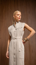 Vestido midi Angeline