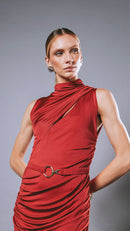 Vestido Midi Beca Red