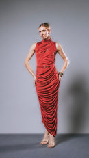 Vestido Midi Beca Red