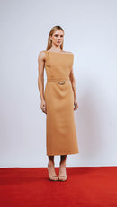 Vestido Midi Maya Latte