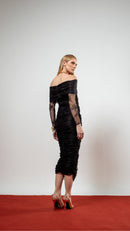 Vestido Midi Sarah Preto