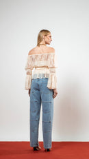 Blusa Bata Sarah Off White