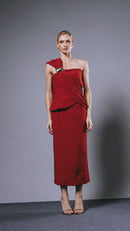 Saia Midi Roe Red