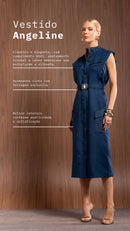 Vestido midi Angeline