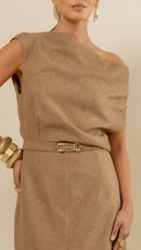 Vestido Midi Ray  Caramell